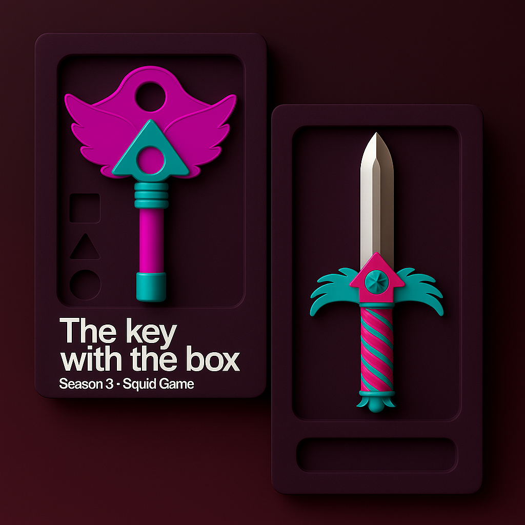 Knife & Key Necklace Hide and Seek Edition